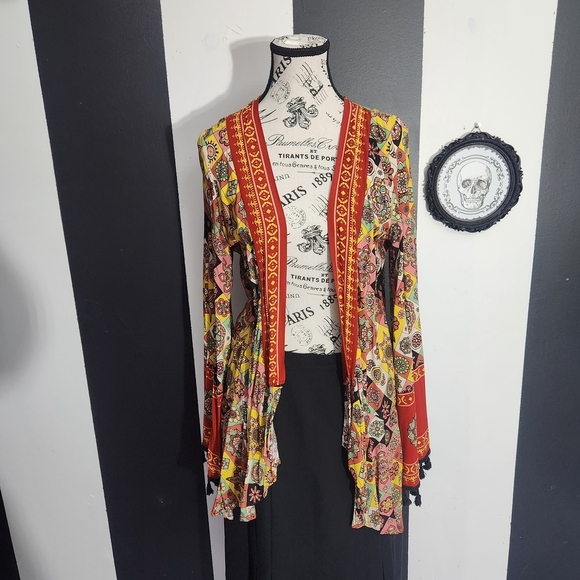 Bali Sweaters - Bali Multicolor Patterned Cardigan